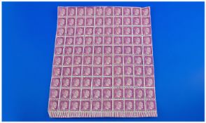Sheet of 100 Adolph Hitler Stamps.
