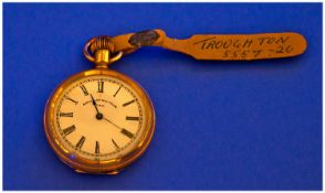 Waltham Watch Co, Gold Plated Open Faced Pocket Watch. c.1910. Not Working.