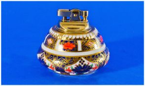 Royal Crown Derby Imari Table Lighter. Pattern number 1128. Height 3 inches. Excellent condition.