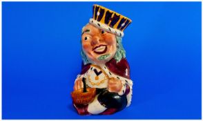 Shorter & Son `Old King Cole` Toby Jug, looking merry, smoking a churchwarden pipe, having supped