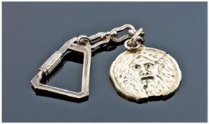 Italian Football Interest. Rare A.S.Roma Football Club Silver Medal, Awarded to the Famous