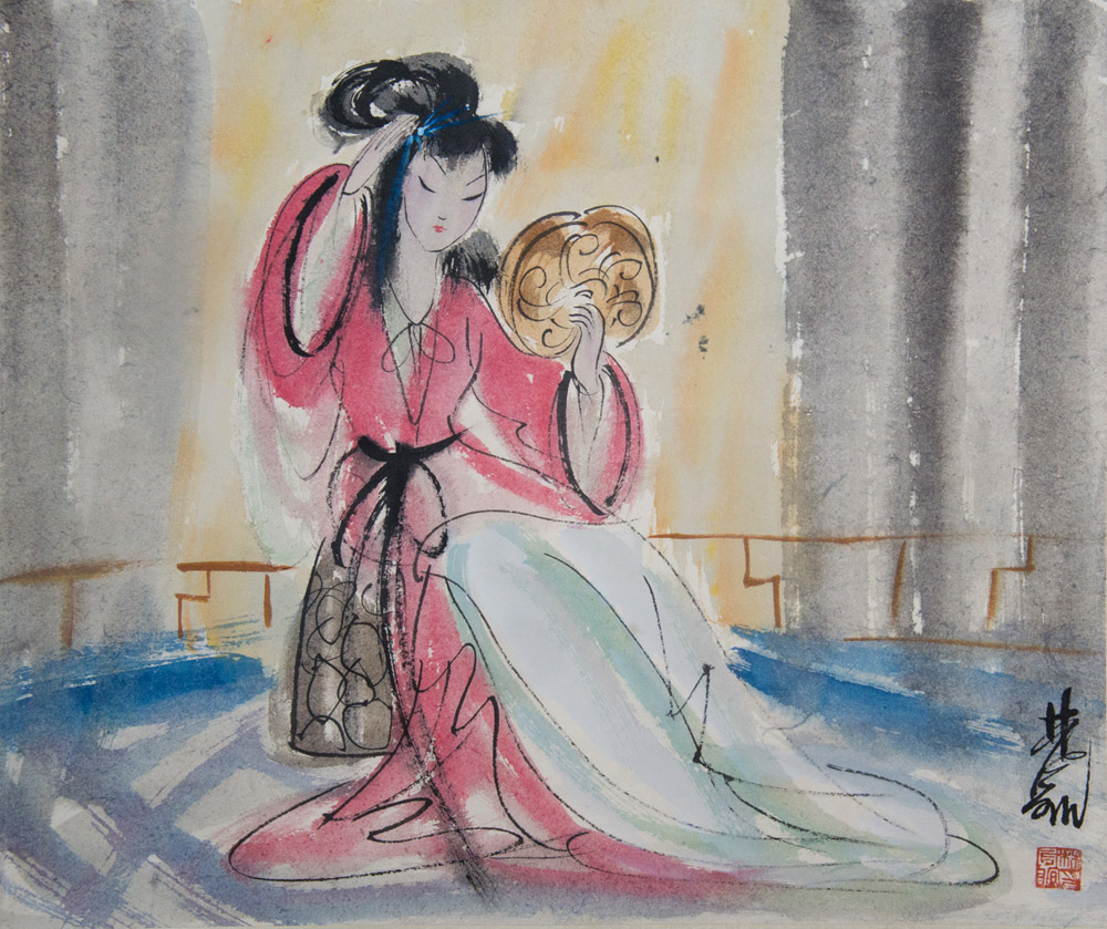 ??? (1900 - 1991) ??????? Lin Fengmian Beauty ???????? ??:??? ??:(???) Lin Fengmian Beauty Hanging