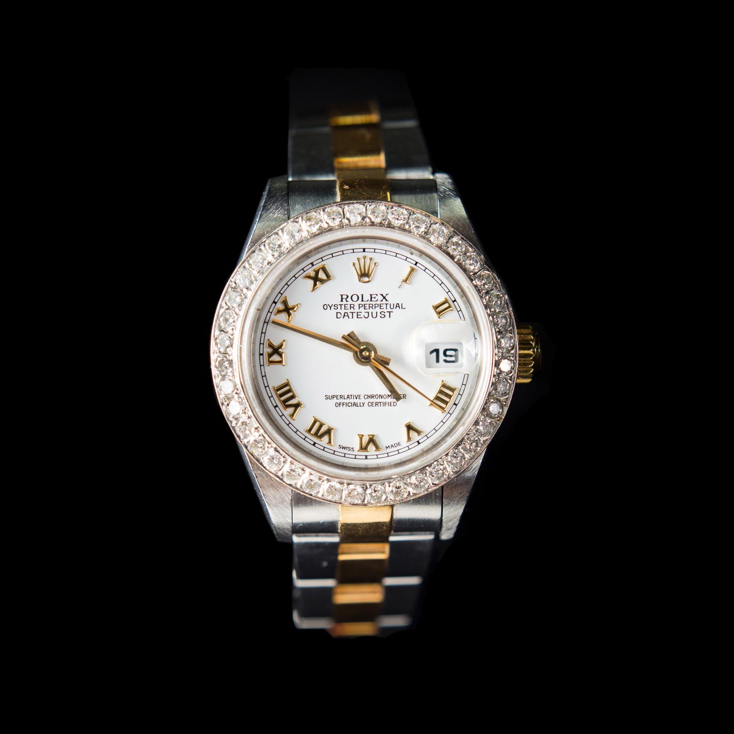 ???18K??-?? ??????,????,????, ?? Rolex Two Tone 1ct diamond bezel(after market),Ladies ???18K??-??