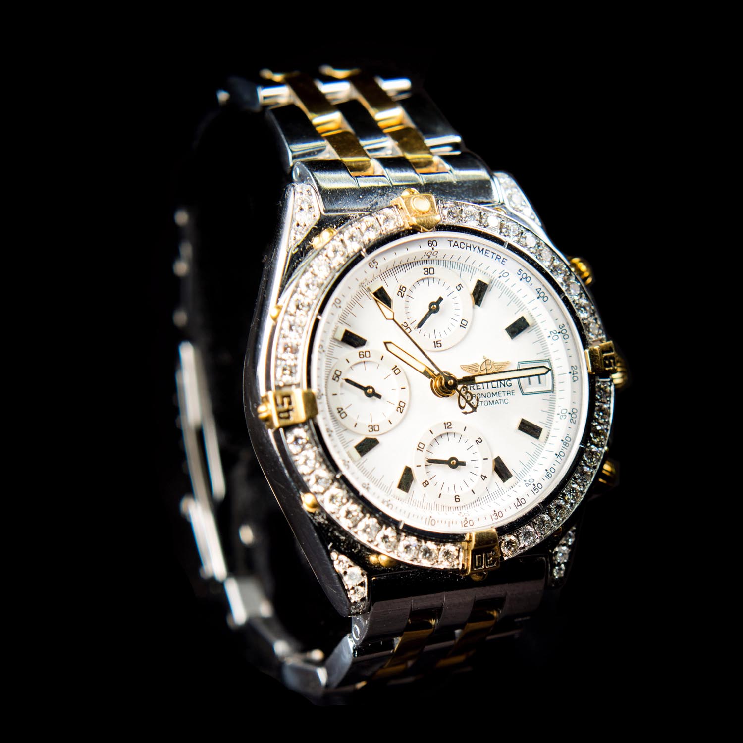 ??? ????,????(1.76??VS-1?),18K??-??,???,????,?? Breitling-Windrider, 18K Yellow Gold, Two Tone