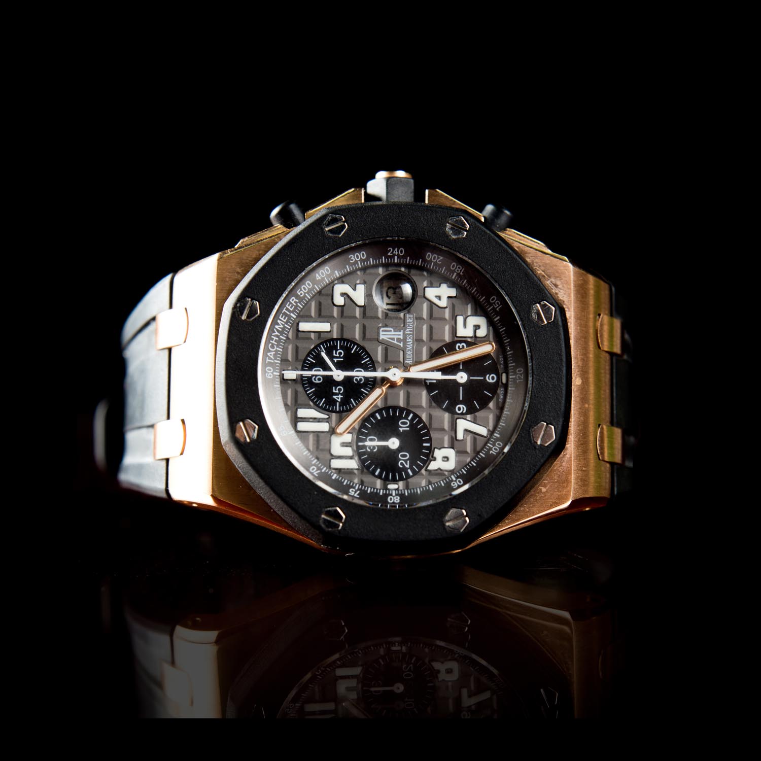 ??AP-?????????, ???, ???, ????, ?? Audemars Piguet Royal Oak Offshore , Men, Rose Gold. Ref. 25940