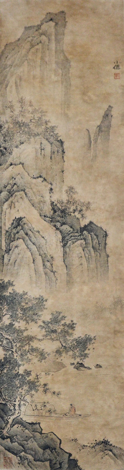 ? ?? (??) (1459 - 1508)  ?????   Wu Wei  Ming Dynasty Boating in the Mountain ? ?? (??) (1459 -