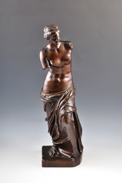 After the Antique
Venus de Milo, marked F Barbedienne Fondeur
49cm.