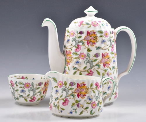 Minton bone china coffee service, Haddon Hall pattern and other table wares.