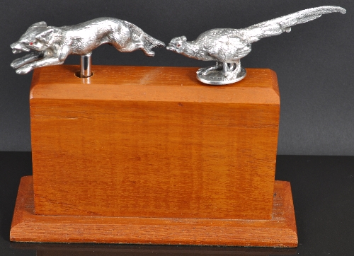 A cast silver and plated novelty corkscrew, modelled as a running fox by J B Chatterley & Sons