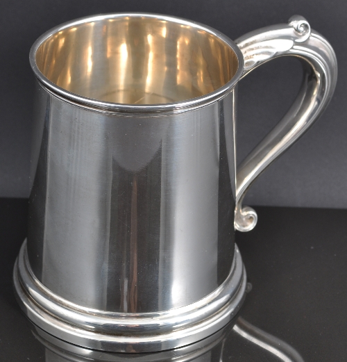 A George I style silver tankard, by S Blanckensee & Sons Limited, Chester 1936, straight sided