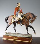 A Royal Worcester equestrian group of Wellington, modelled by Bernard Winskill, no.357/750, on a