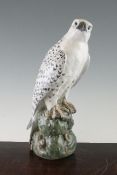 A large Royal Copenhagen Gyr falcon, 20th century, model 1661, printed Royal Copenhagen marks, 39.