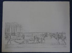 Sir William Rothenstein (1872-1945)set of 6 lithographs,Farming scenes commissioned by the