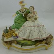 Six Royal Worcester porcelain models from the Victorian Ladies series c.1965-75, to include The