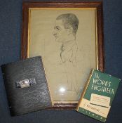 A collection of ephemera relating to W R J Griffith, including an album from the World Power