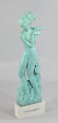 Norman John Forrest (1898-1972). An Art Deco patinated bronze model of a standing nude, `Primavera`,