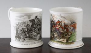 An 1854 Earl of Cardigan `Charge of the Light Brigade` transfer printed mug, and a `Sergeant