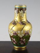 A Paul Milet Sevres Art Nouveau vase, early 20th century, of baluster tube-lined with stylised