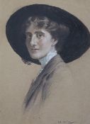 James Hamilton Mackenzie (1875-1926)watercolour and pastel,Portrait of a lady,signed,16.5 x 12in.