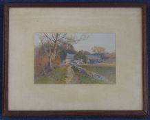 Arthur Tucker (1864-1929)two watercolours,Hillside farm and Coastal scene,signed,largest 6.75 x 10.