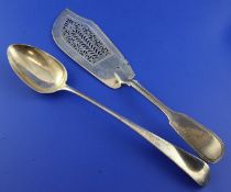 A George III silver Old English pattern basting spoon, Wallis & Hayne, London, 1811, 11.75in,