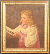 Dorothy Fitchew (fl.1910-1922)oil on canvasPortrait of a young choir girl, together with three small