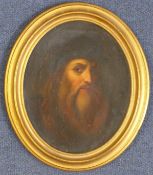 Italian Schooloil on board,Leonardo à Galleria Uffizi,label verso,7.5 x 6in.