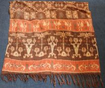 Two East Sumba Hinggi Ikats, Indonesia, first half 20th century, to include a double Ikat with Royal