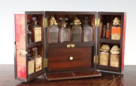 A 19th century mahogany apothecary cabinet, with stamped marks for Springweiler & Co., London,