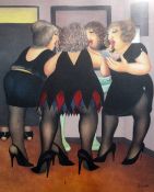 Beryl Cook (1926-2008)limited edition print,`Getting Ready`,signed in pencil with COA verso,18 x