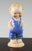 A Shelley Mabel Lucie Attwell `Diddlums` porcelain figurine, c.1940, design L.A. 15 and modelled