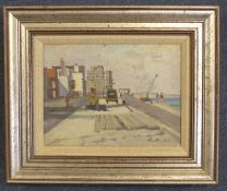 Harry Rutherford (1903-1985)oil on canvas board,Deal,signed,5.5 x 7.5in.