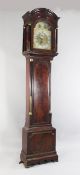 Edward Tomlin, Royal Exchange, London. A George III mahogany eight day musical longcase clock, the