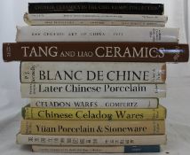 Twelve reference books on Chinese ceramics, to include Blanc-de-Chine by P.J. Donnelly, Faber &