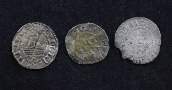 A William I penny, Bonnet type and two other coins