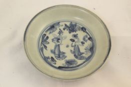 Three Chinese Ming blue and white dishes and an Annamese blue and white dish, 15th / 16th century,