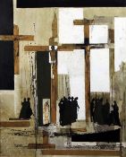 F.D. Jaggartoil on board,The Crucifixion,signed and dated `61,30 x 25in.