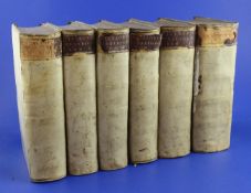 Cicero, Marcus Tullius - Orationes, 3 vols, vellum, 8vo, some labels defective, Amsterdam 1695-99