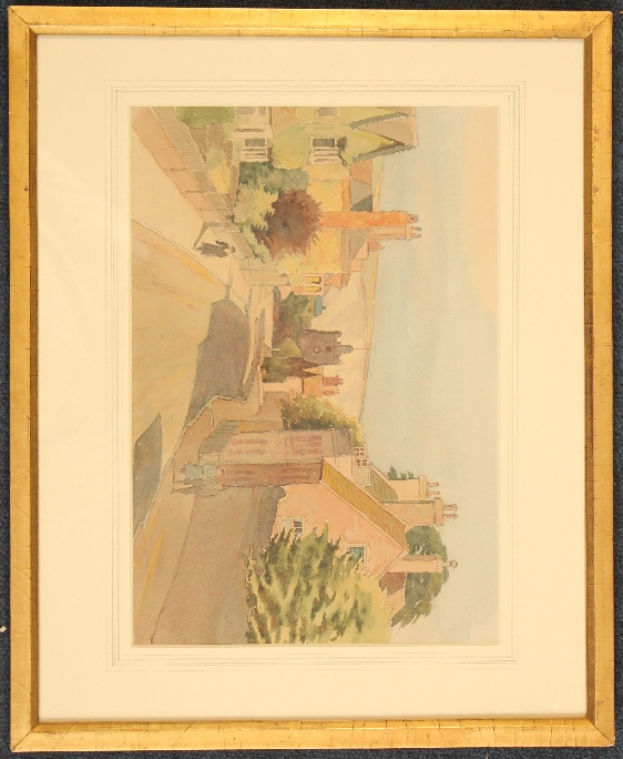 Donald Maxwell (1877-1936)watercolour,Southover High Street, Lewes,inscribed verso,8 x 12in.