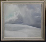 John Hitchens (1940-)oil on canvas,`Upland snow line`,signed,20 x 22in.