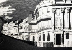 § John Piper (1903-1992)4 aquatints,Views of Brighton - Kemp Town, St George`s Chapel, Brighton