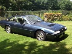 A 1988 Ferrari 412 Automatic finished in Chiaro blue, with cream hide interior. Engine size-4942cc,