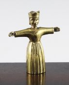 § Eric Gill (1882-1940)bronze,King of Hearts with outstretched arms,4in.