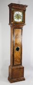 Hen. Massy of London. A mid 18th century walnut eight day longcase clock, the 12 inch square brass