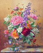 § Albert Williams (1922-2010)oil on canvas,Summer flowers in a glass vase,signed,24 x 20in.