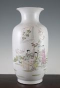 A Chinese famille rose ovoid vase, painted by Yu Zi Ming and dated 1903, painted with three