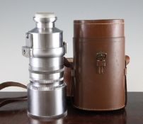 A Carl Zeiss Jenner Olympic Sonar 180mm F/2.8 telephoto lens, with bayonet contact fittings and