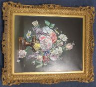 Peter F. Fulleroil on canvas,Still life of flowers in an urn,signed,20 x 16in.