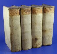 Cicero, Marcus Tullius - Epistolarum and Familiares, 2 vols, 8vo, vellum, Amsterdam 1693, together