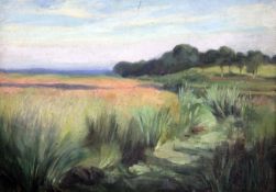 Alphaeus Philemon Cole (American, 1876-1988)oil on canvas,Norfolk landscape,signed and dated 1906,